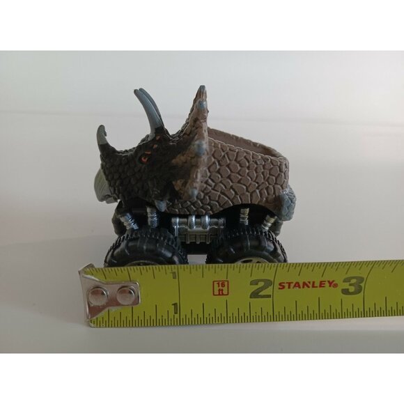 Dino Baby Pull Back Car Brown Vehicle Toy with Big Tire Wheels Toys For Kids - Picture 11 of 12